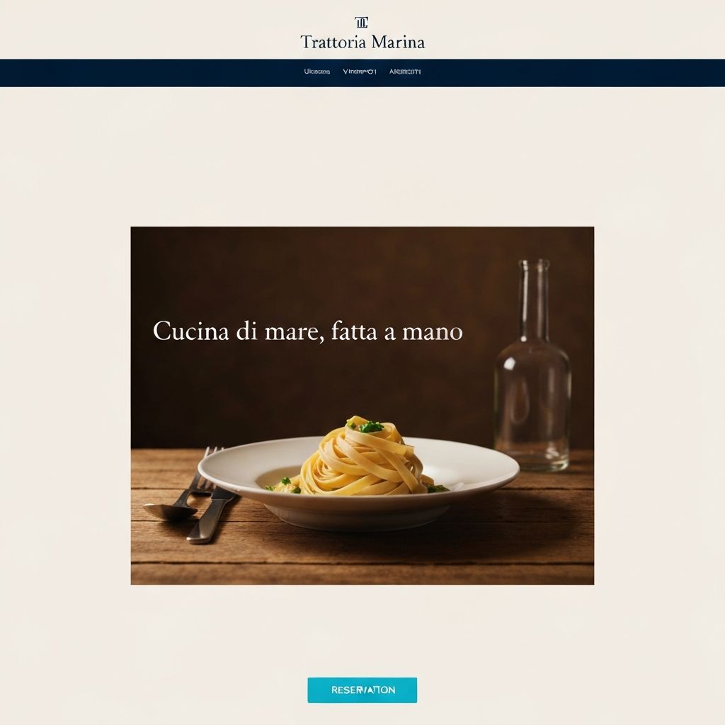 Anteprima del sito Trattoria Marina